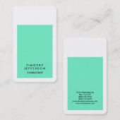 Rounded Corner Blue White Visitenkarte (Vorne/Hinten)