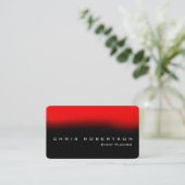 Rounded Corner Event Planner Red Business Card Visitenkarte (Stehend Vorderseite)