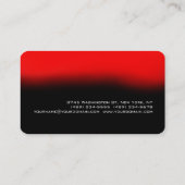 Rounded Corner Event Planner Red Business Card Visitenkarte (Rückseite)