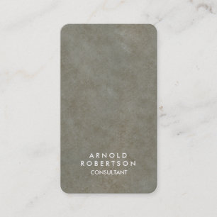Rounded Corner Gray Stone Elegante Visitenkarte