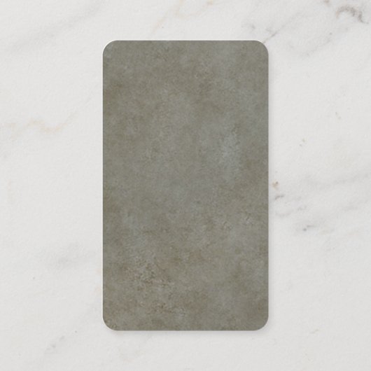 Rounded Corner Gray Stone Wand Schwarz Elegant Visitenkarte (Rückseite)
