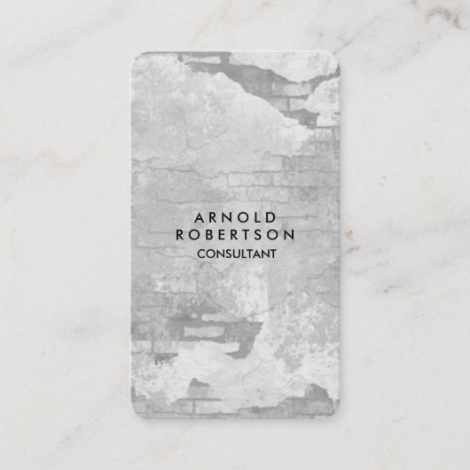 Rounded Corner Gray Wall Estival Jazz Visitenkarte (Vorderseite)