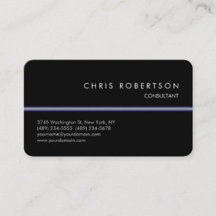 Rounded Corner Pattern Black Trendy Business Card Visitenkarte