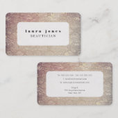 Rounded Corners Schlange Skin Print Fashion Templa Visitenkarte (Vorne/Hinten)