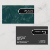 Rounded Edge-Tag - Aquamarin gebürstet Visitenkarte (Vorne/Hinten)