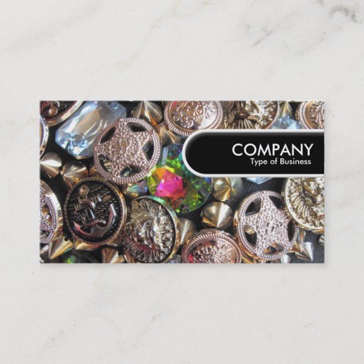 Rounded Edge-Tag - Flohmarktblende Visitenkarte (Vorderseite)