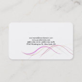 Rounded Elegancurves Minimalistisch Beruflich Visitenkarte (Rückseite)