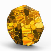 Rounded Formen in goldener Farbe, glänzend sehr go Fotoblock (Rechts)