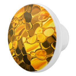 Rounded Formen in goldener Farbe, glänzend sehr go Keramikknauf