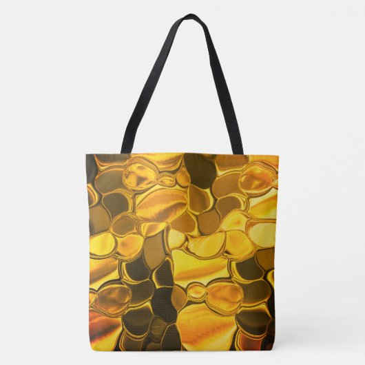 Rounded Formen in goldener Farbe, glänzend sehr go Tasche (Vorderseite)