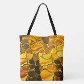 Rounded Formen in goldener Farbe, glänzend sehr go Tasche (Rückseite)