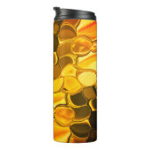 Rounded Formen in goldener Farbe, glänzend sehr go Thermosbecher (Nach rechts gedreht)