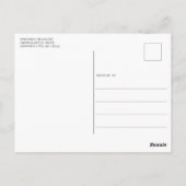 Rounded Foto Frame Abschluss Vielen Dank Postkarte (Rückseite)