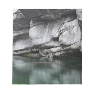 Rounded Rock Cliff by Verzasca River Notizblock