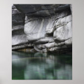 Rounded Rock Cliff by Verzasca River Poster (Vorne)