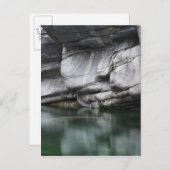 Rounded Rock Cliff by Verzasca River Postkarte (Vorne/Hinten)