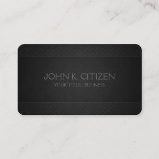 Rounded Sophisticed Dark Gray Business Card Visitenkarte
