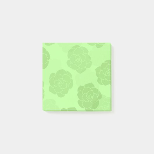 Rounded Succulents Post it Notes Post-it Klebezettel (Vorderseite)