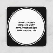 Rounded-Tech-Inspiration Quadratische Visitenkarte (Rückseite)