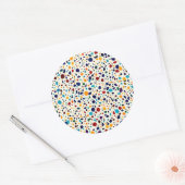 Rounded Terrazzo Stone Polygon Paving Runder Aufkleber (Umschlag)