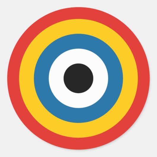 Roundel (1920-1921) runder aufkleber (Vorderseite)