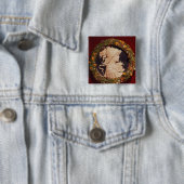 Roundel, das ein Profilporträt trägt Button (Beispiel)