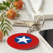 Roundel de Chile Schlüsselanhänger (Seite)