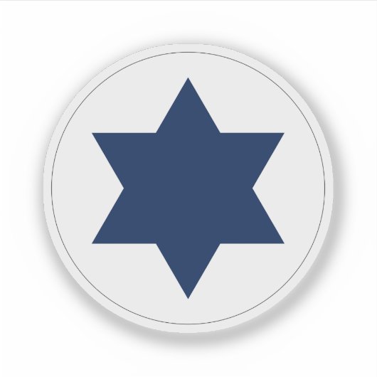 Roundel der israelischen Luftwaffe Aufkleber (Vorderseite)