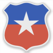 Roundel des Chilen Aufkleber (Vorderseite)