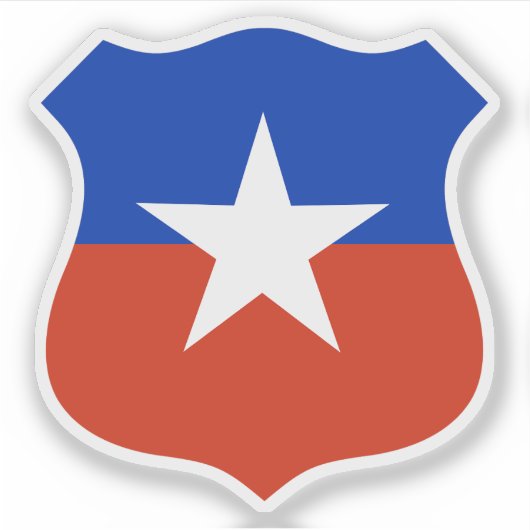 Roundel des Chilen Aufkleber (Vorderseite)