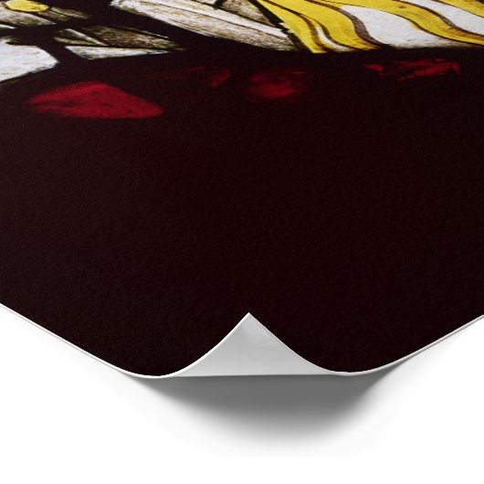 Roundel des Propheten Jeremiah, 15. Jahrhundert Poster (Ecke)