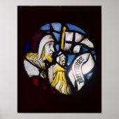 Roundel des Propheten Jeremiah, 15. Jahrhundert Poster (Vorne)