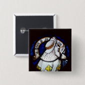 Roundel des Prophets Jesaja Button (Vorne & Hinten)