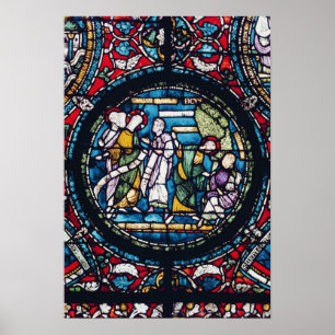 Roundel, die die Parabel der Feigenbaume abbildet Poster