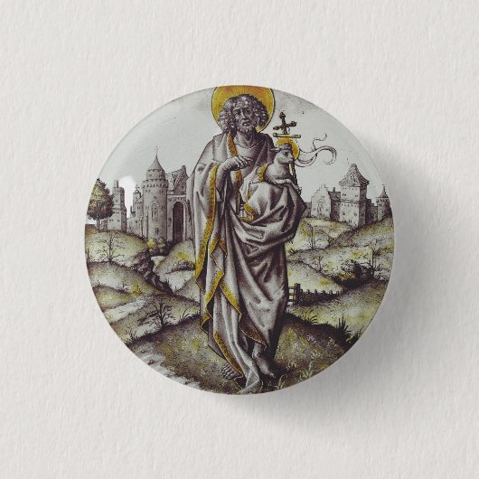 Roundel mit Saint John The Baptist Button (Vorderseite)