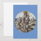 Roundel mit Saint John The Baptist Einladung (Vorne/Hinten)