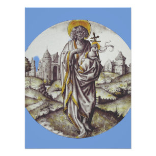 Roundel mit Saint John The Baptist Fotodruck
