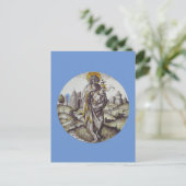 Roundel mit Saint John The Baptist Postkarte (Stehend Vorderseite)