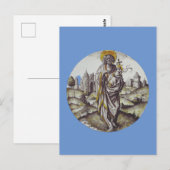 Roundel mit Saint John The Baptist Postkarte (Vorne/Hinten)