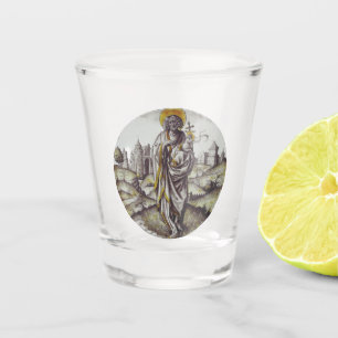 Roundel mit Saint John The Baptist Schnapsglas