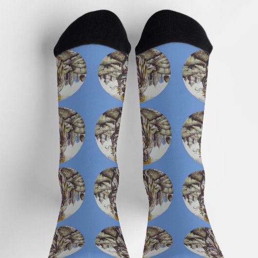 Roundel mit Saint John The Baptist Socken (Oben)