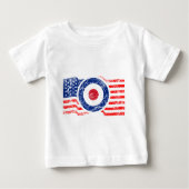 Roundel Mod USA Target Scooter Baby T-shirt (Vorderseite)