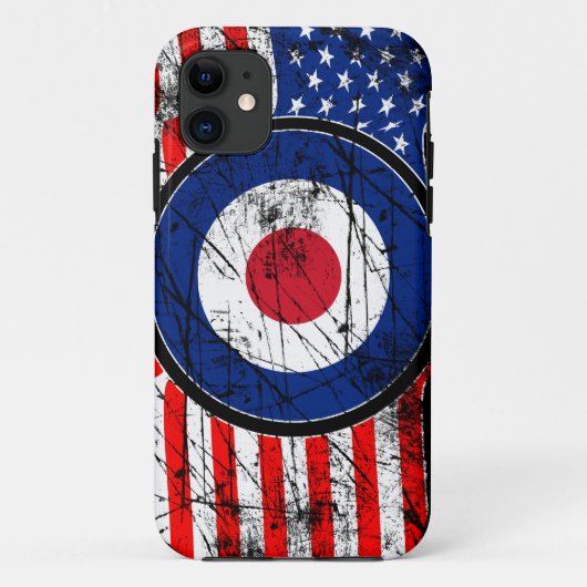 Roundel Mod USA Target Scooter Case-Mate iPhone Hülle (Rückseite)