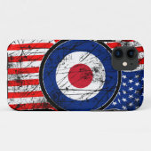Roundel Mod USA Target Scooter Case-Mate iPhone Hülle (Rückseite (Horizontal))