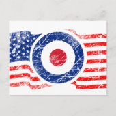 Roundel Mod USA Target Scooter Postkarte (Vorderseite)