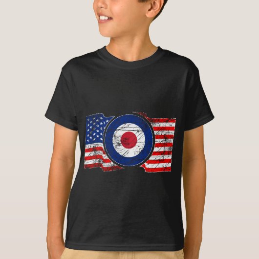 Roundel Mod USA Target Scooter T-Shirt (Vorderseite)