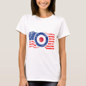 Roundel Mod USA Target Scooter T-Shirt (Vorderseite)