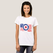 Roundel Mod USA Target Scooter T-Shirt (Vorne ganz)