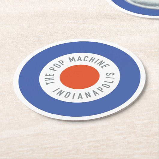 Roundel Party Untersetzer (Angewinkelt)