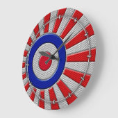 Roundel Sunburst Design Carbon Fibre Style Dekorat Große Wanduhr (Winkel)